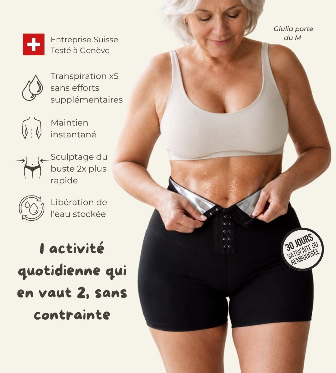 Short de sudation sculptant respirant