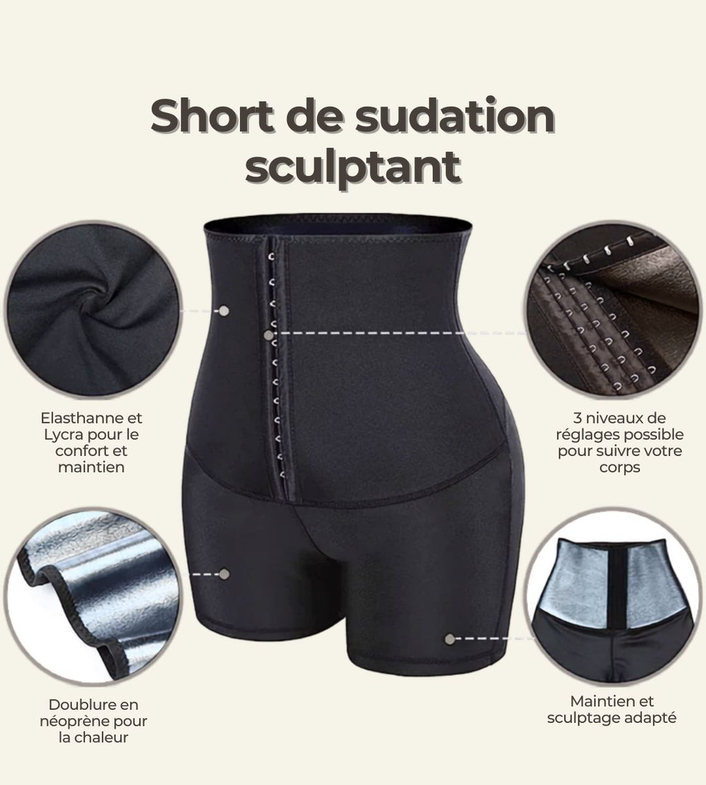 Short de sudation sculptant respirant