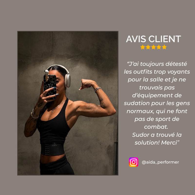 Gaine de sudation sculptante femme